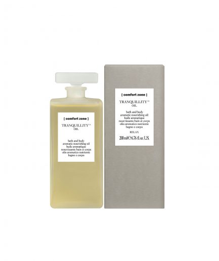 product en verpakking Tranquillity oil 200ml [comfort zone]- puurwellnessamersfoort